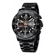 Reloj Hombre Megalith 8087 Cuarzo Pulso Negro En Acero