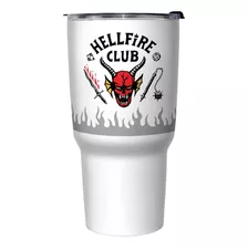 Netflix Stranger Things Hellfire Logo Flame Taza De Viaje De