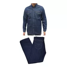 Conjunto Pantalon Y Camisa Jeans Hombre Dotacion Trabajo