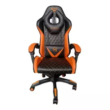 Silla Gamer Reclinable 145° Ergonomica Barata Nsg-01 Color Negro/naranja