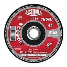 Disco De Corte Austromex Hum® 778 115mm X 1mm Color Rojo 50pzas