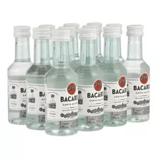 Miniatura Bacardi Carta Blanca 50ml X 10 Unidades - Oferta