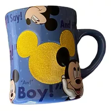 Taza Tazón Mickey Relieve Y Textura Disney Store 