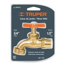 Llave Terminal Para Jardín Latón 140g 1/2 Truper