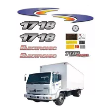 Kit Adesivos Caminhão Mercedes Benz 1718 Top Brake Eletronic Cor Não Se Aplica