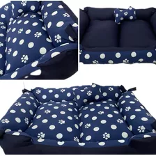 Cama Para Cães E Gatos Azul Tamanho G