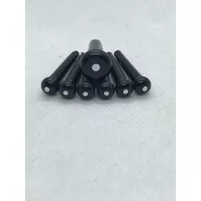 Pin/ Pivote Para Cuerda De Guitarra Acústica 6pz. Negro