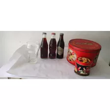 Lote De Productos Coca Cola Antiguos Botellas Vaso Lata Vea