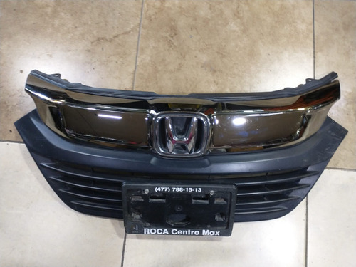 Parrilla C/cromo Y Portaplaca Para Honda Hr-v 2019-2020 Foto 3