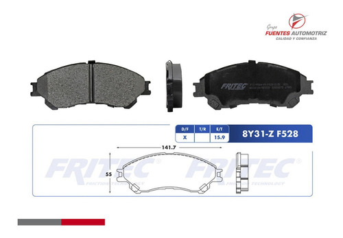 Kit Balatas Ceramica Delanteras Suzuki S-cross Glx 1.6 2019 Foto 4