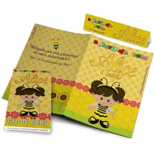 35 Kits Colorir Revistinhas Com Giz De Cera Personalizados