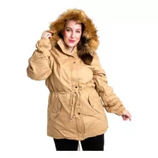 Campera Mujer Talles Grandes Importada Parka Con Corderito