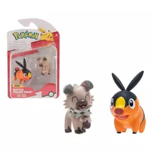 Figuras Pokemon Tepig + Rockruff - Pokemon Battle Ready