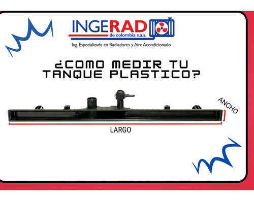 Tanque Derecho Radiador Renault 19 Inyection 1994-2001 Foto 2