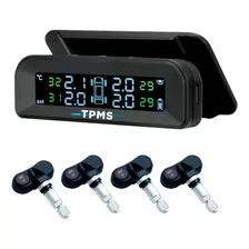 Tpms Sensor De Presión Y Temp. Autos Y Camionetas P/4 Ruedas Color Negro