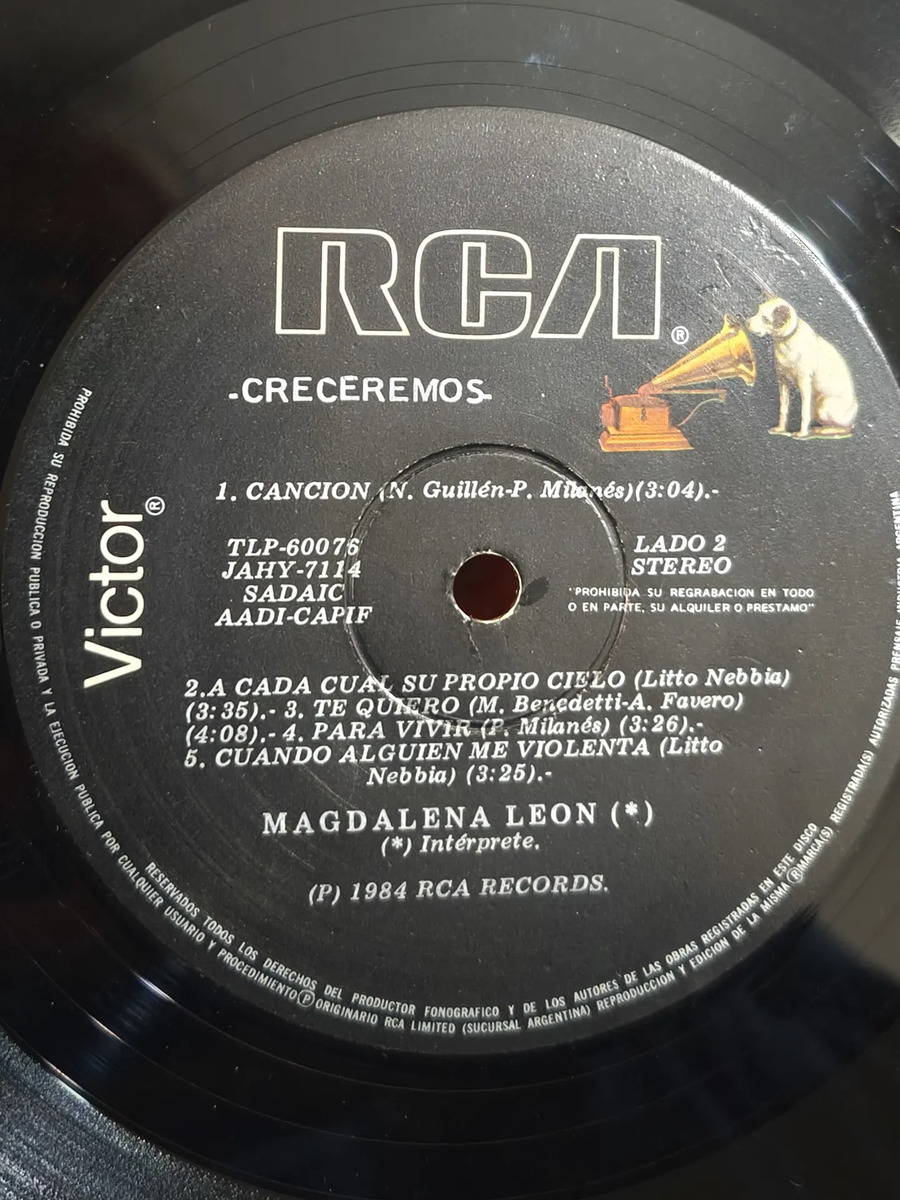 Magdalena Leon - Creceremos - vinilo 1984