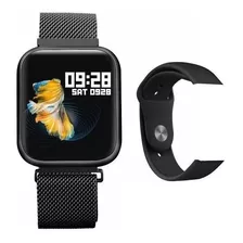 Relógio Smart Watch Oled Pro/ P70c/ Duas Pulseiras Cor Pret