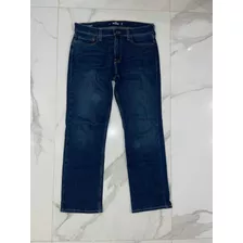 Hollister Epic Flex Classic Straight Jean Azul Talle W30 L30