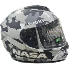 Capacete Nasa Army Cinza Ns901