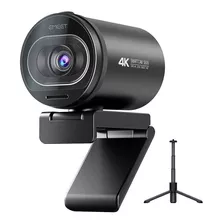 Cámara Web 4k Autofocus Emeet S600 Webcam Con Mics Y Trípode Color Negro