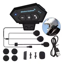 Intercomunicador Para Casco De Moto Bluetooth Manos Libres