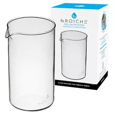 Grosche Vaso De Repuesto Universal De Vidrio De Borosilicato