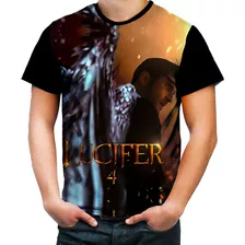 Camiseta Camisa Personalizada Lucifer Serie Anjo Hd 2