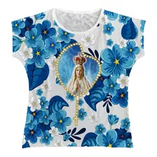 Blusa Religiosa Bata Feminina N Senhora Fatima Bta031