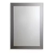 Espejo Reflejar Base Gris Rectángulo 50x70cm Baño Esp04.02