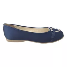 Flats Balerinas Zapatillas Niñas Chabelo C406-b Azul Marino