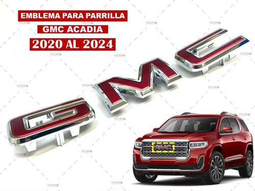 Emblema Para Parrilla Gmc Acadia 2020-2024 Foto 2