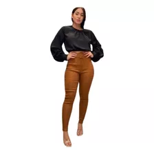 Pantalón De Gabardina Elastizado, Pantalón De Dama Con Cinto