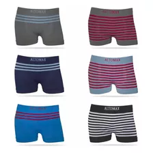 Kit 12 Cuecas Infantil Boxer Sem Costura Sortidas Tamanho Gg