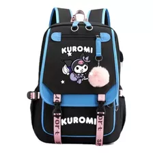 Nueva Mochila Casual De Gran Capacidad Con Cerradura Kuromi W