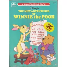 A Big Coloring Book Disney's The New Adventure Of Winnie The Pooh Golden Book 1989