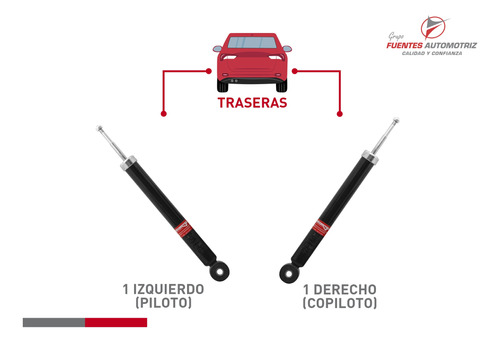 Kit 2 Amortiguador Trasero Para Renault Stepway 1.6 2011 Gas Foto 2