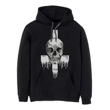 Sudadera Capucha Hombre Xl Xxl- Cráneo Calavera Cruz Goth