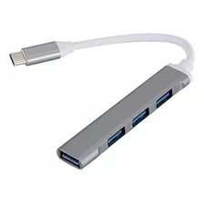 Adaptador Usb Tipo C 4 Portas 3.0 5 Gbps Celular Macbook