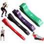Primera imagen para búsqueda de kit 4 pzs banda poder elastica sportfitness tonificacion gym