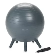 Silla De Pelota De Ejercicio 52cm + Bomba De Aire - Gris