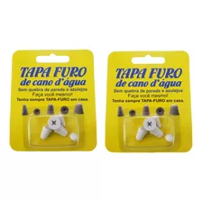 02 Cartelas Com Tapa Buraco Em Cano D' Agua Pvc Furado 10un