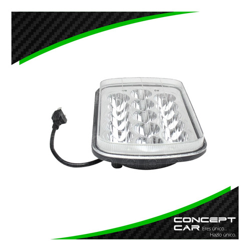 2 Faros Unidad Cuadrada Rectangular 15 Leds 5x7 Alta/baja F5 Foto 7