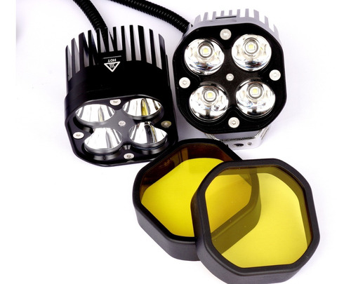 Kit De Faros Sercomoto Sm4123 Exploradoras Led 60w Para Moto Foto 4