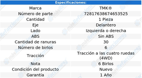 1 Maza Del Izq/der Montero Sport V6 3.5l 10 Al 11 Tmk Foto 2