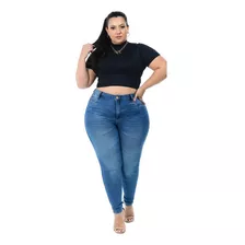 Calça Jeans Feminina Skinny Plus Size 