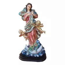Virgen Desatanudos María Desata Nudos 30cm Figura De Resina