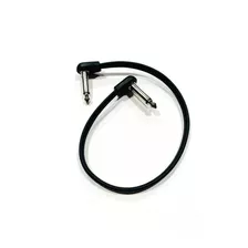 Cable Plug Interpedal Flat 30cm Ficha Engomada Calidad Pro