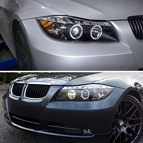 Bmw E90 Serie 3 2006 2007 2008 Faros Ojo Angel Led 325 330 Foto 2