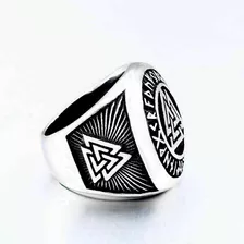 Anel Triquetra Runas Aço 316l