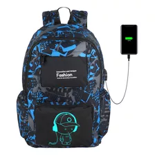 Flymei Mochila Fresca Con Puerto De Carga Usb, Mochila De An